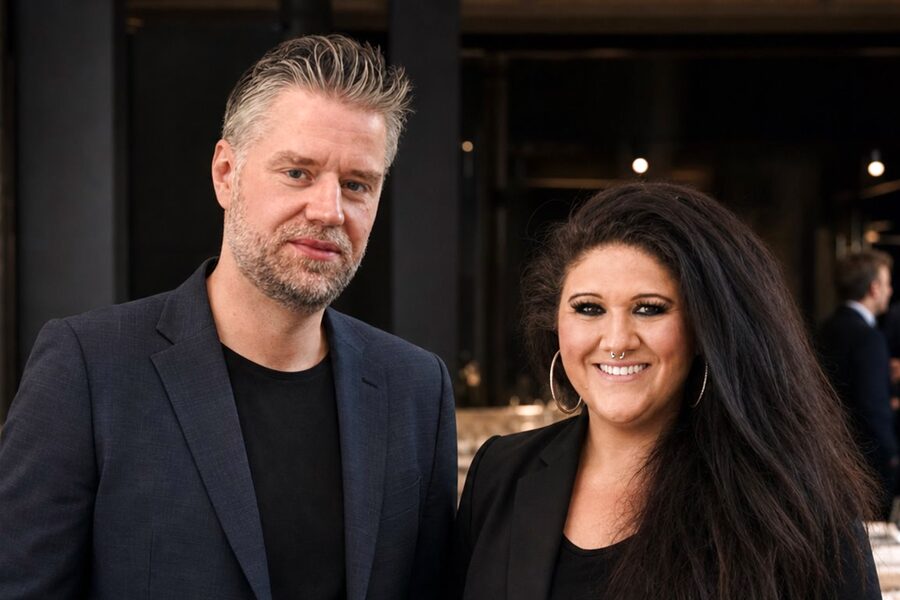 Elisa Russoniello, Gründerin von TasteWorks, und Dominik Pusch, Gastronomie-Experte