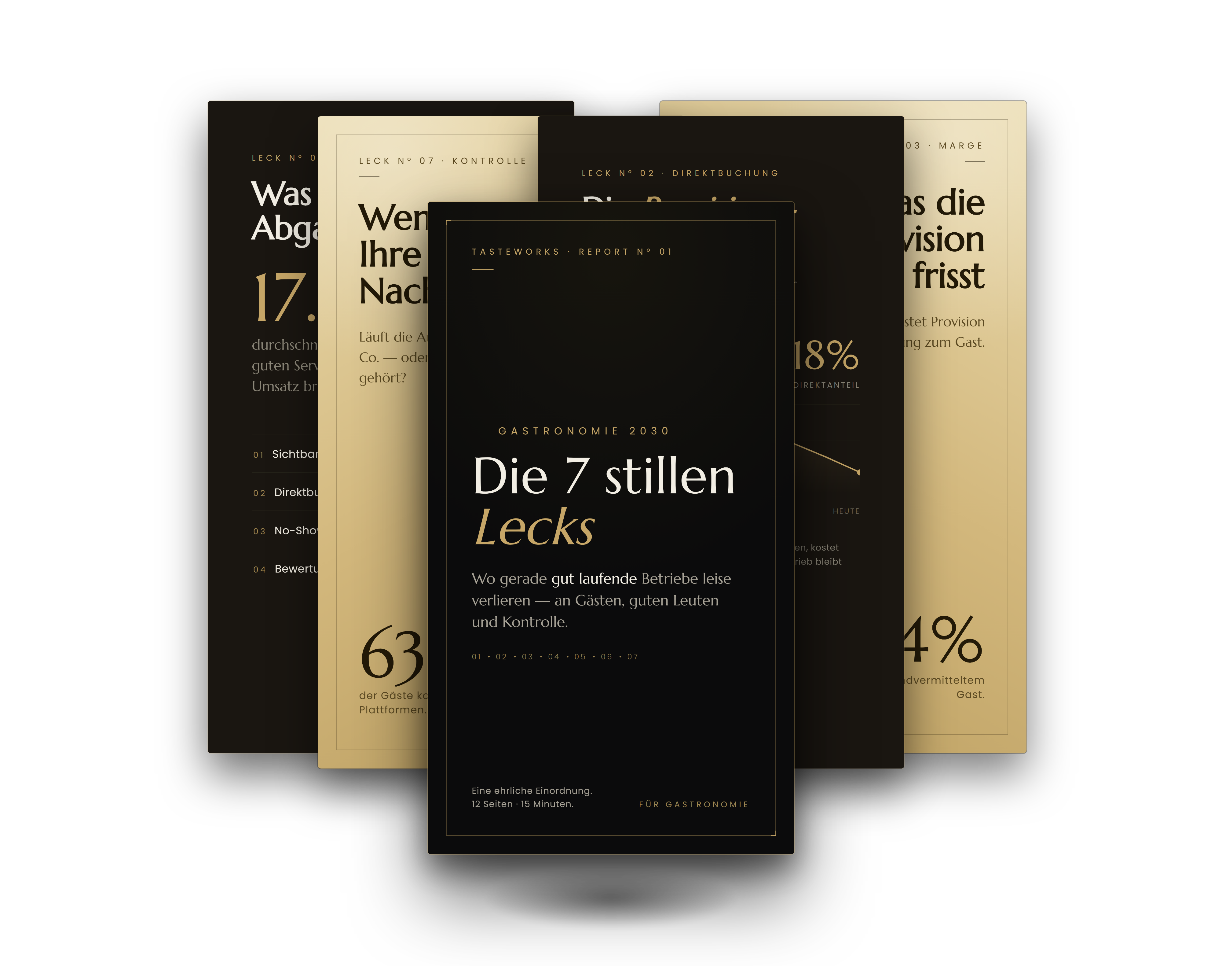 TasteWorks 7-Lecks-Report — die sieben stillen Lecks im Gastronomie-Marketing