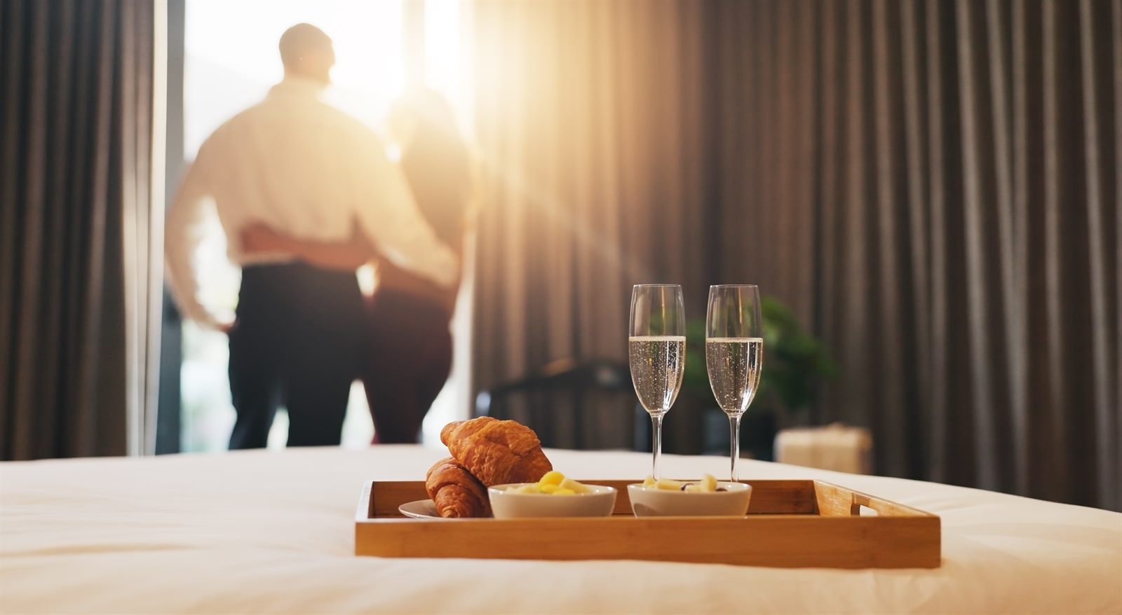 Champagner-Frühstück in einer Hotelsuite