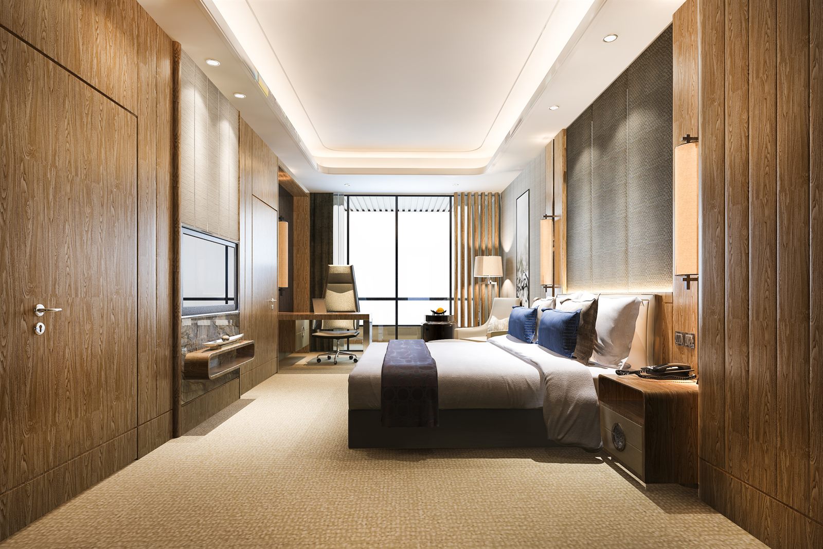 Modernes Hotelzimmer
