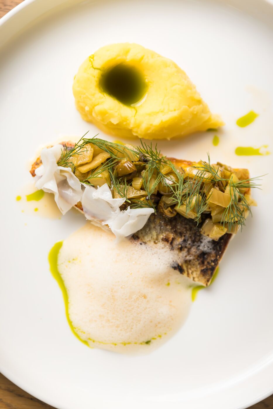 Fischgericht mit Kartoffelcreme, PURE wine & food, München